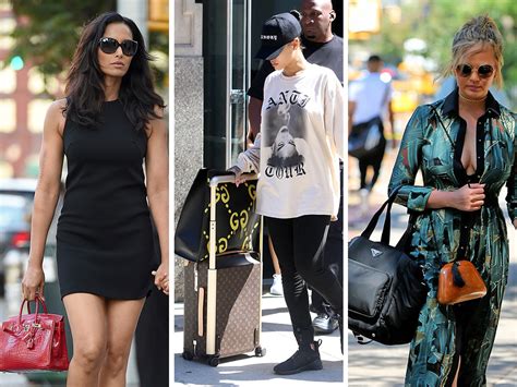 celebrities with versace bags|famous women wearing Versace.